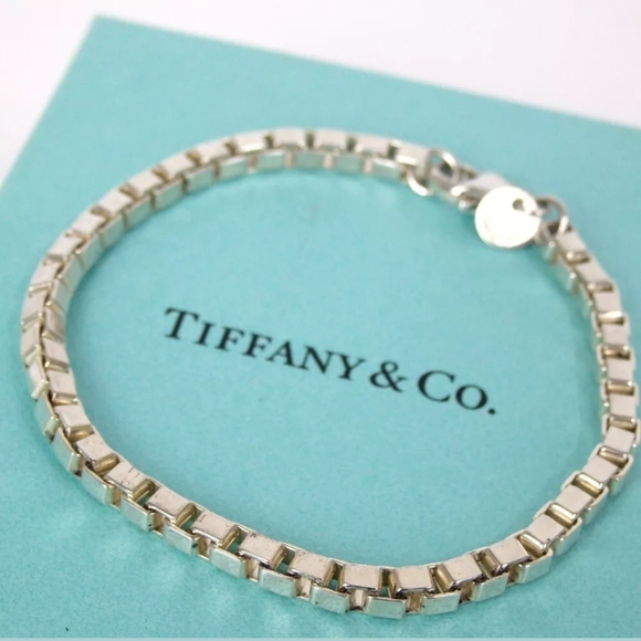 Tiffany & Co. Jewelry - TIFFANY&CO VENETIAN CHAIN BLE RUBBEDT SILVER 925